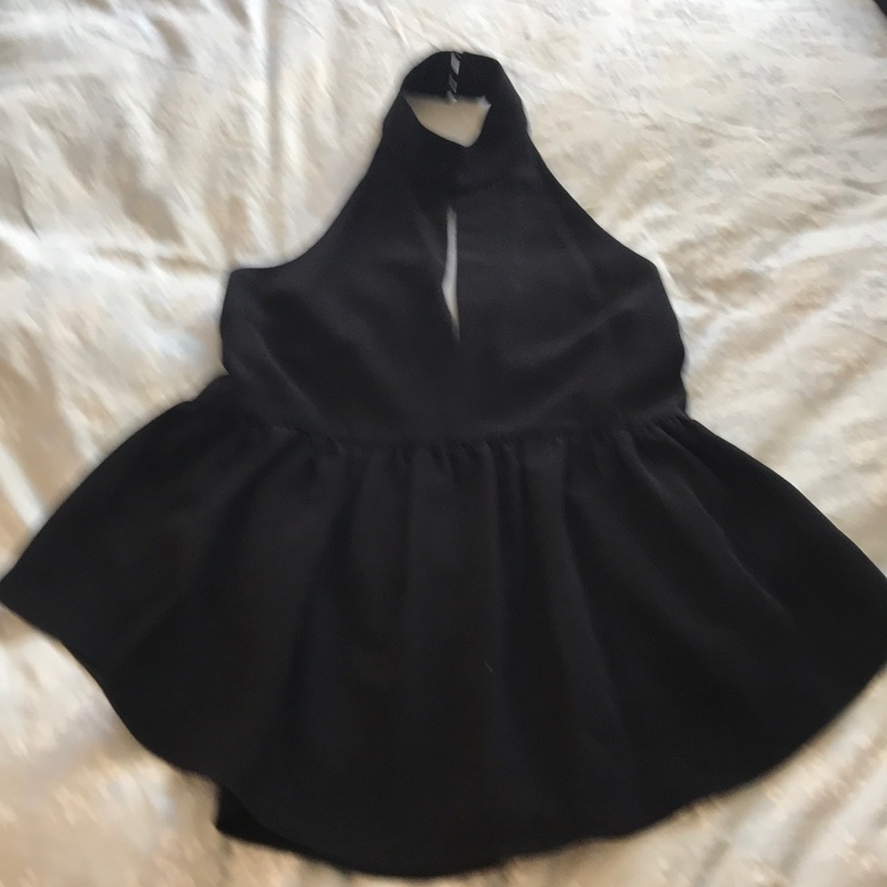 NWT Elizabeth and James Peplum backless Halter M - Picture 4 of 8